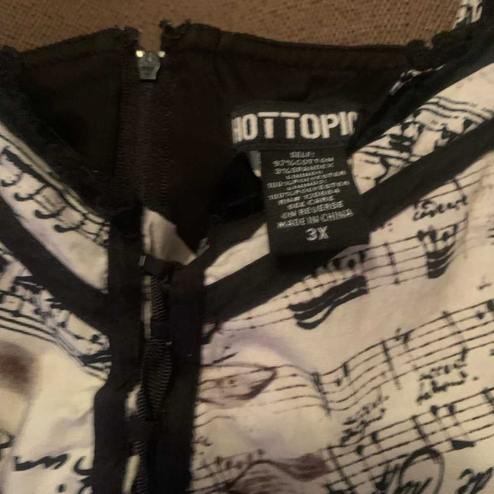3x hot topic roses and musics note dress - image 3