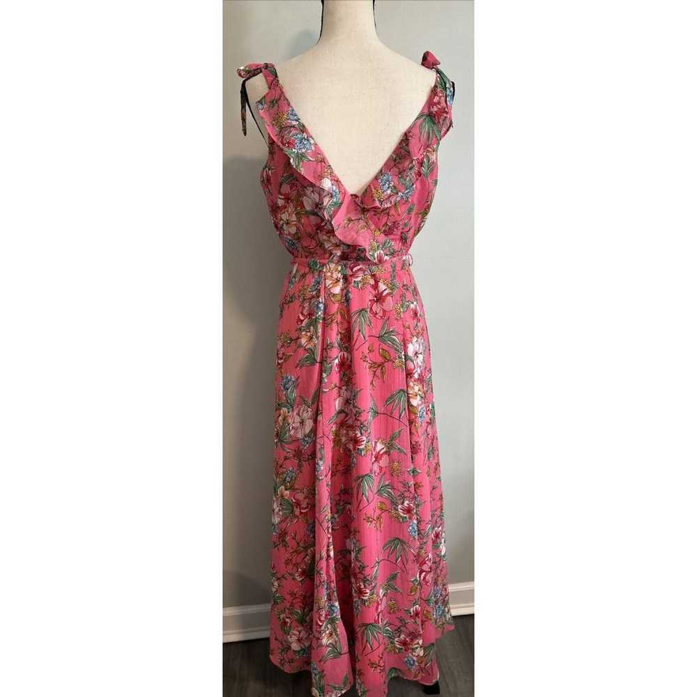 Nanette Lepore Pink Floral Wrap Maxi Midi Sun Dre… - image 4