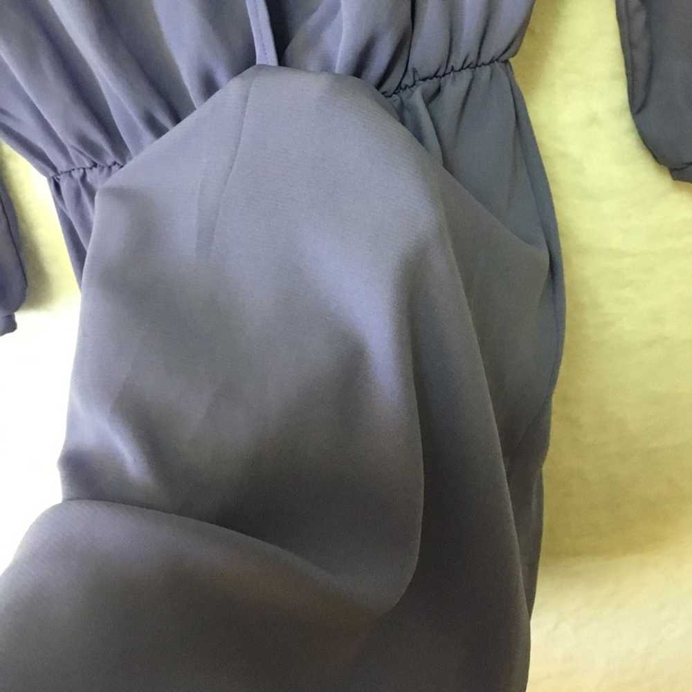 Lush Lilac Long Sleeve V-Neck Dress - image 10
