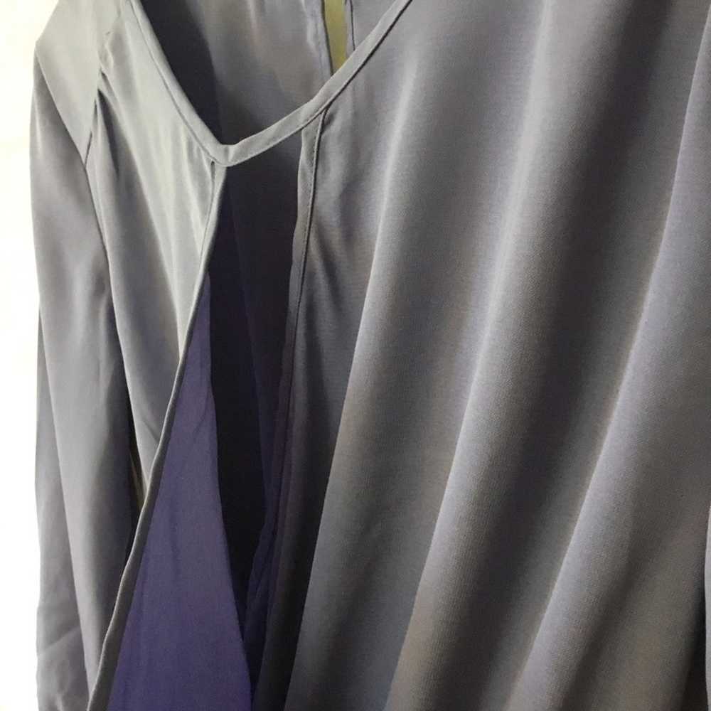 Lush Lilac Long Sleeve V-Neck Dress - image 5