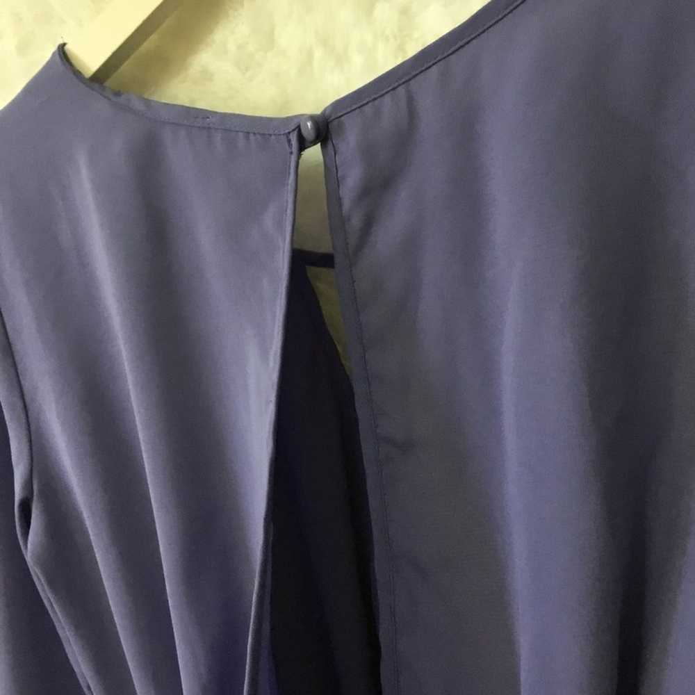 Lush Lilac Long Sleeve V-Neck Dress - image 6