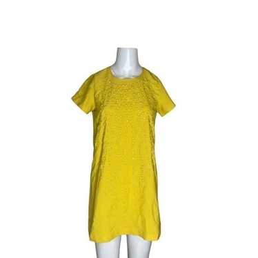 KARTA YELLOW SUNSHINE JEWELED BEADED DRESS, SIZE M - image 1