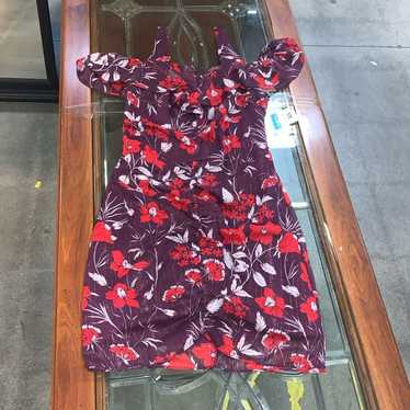 Guess Red Floral mini dress.