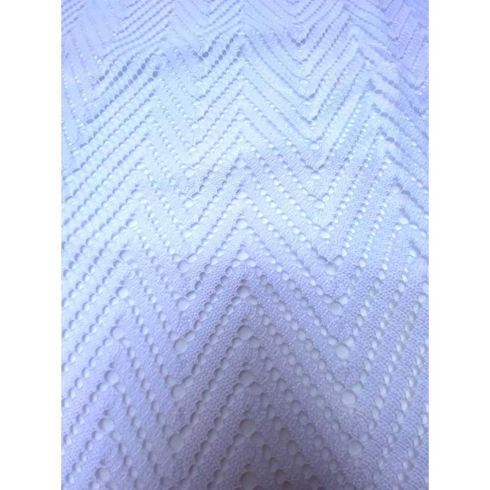 nikki poulos White Dress Coverup Net Overlay SZ 3… - image 3