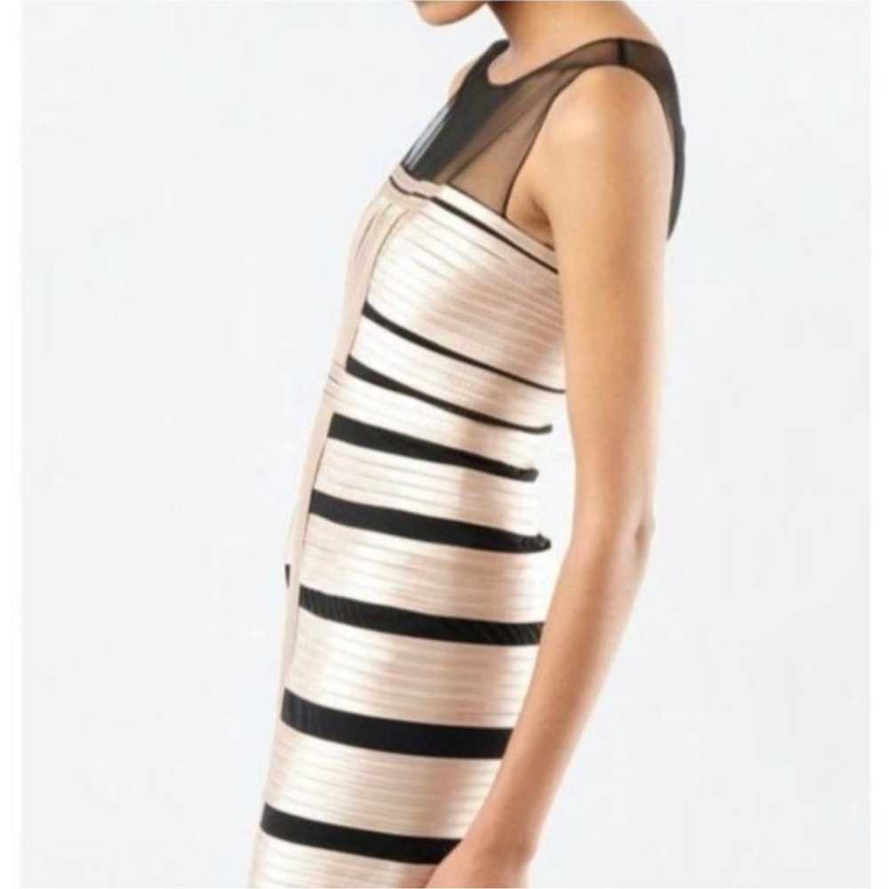 BCBGMAXAZRIA Mesh Bandage Mini Dress Sz 0 - image 4