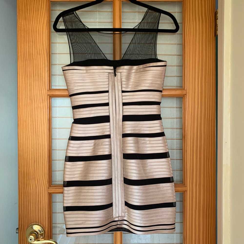 BCBGMAXAZRIA Mesh Bandage Mini Dress Sz 0 - image 7