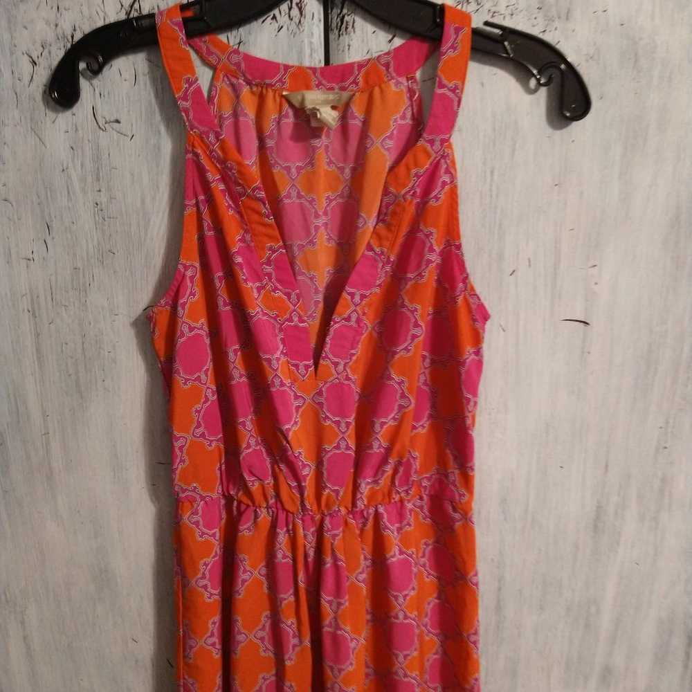 Banana Republic pink & orange 0 maxi feminine sle… - image 4