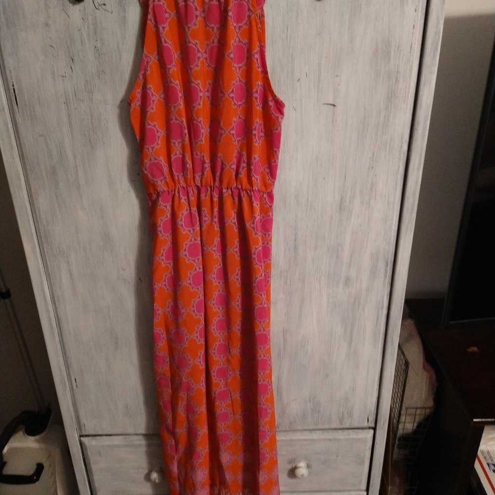 Banana Republic pink & orange 0 maxi feminine sle… - image 5