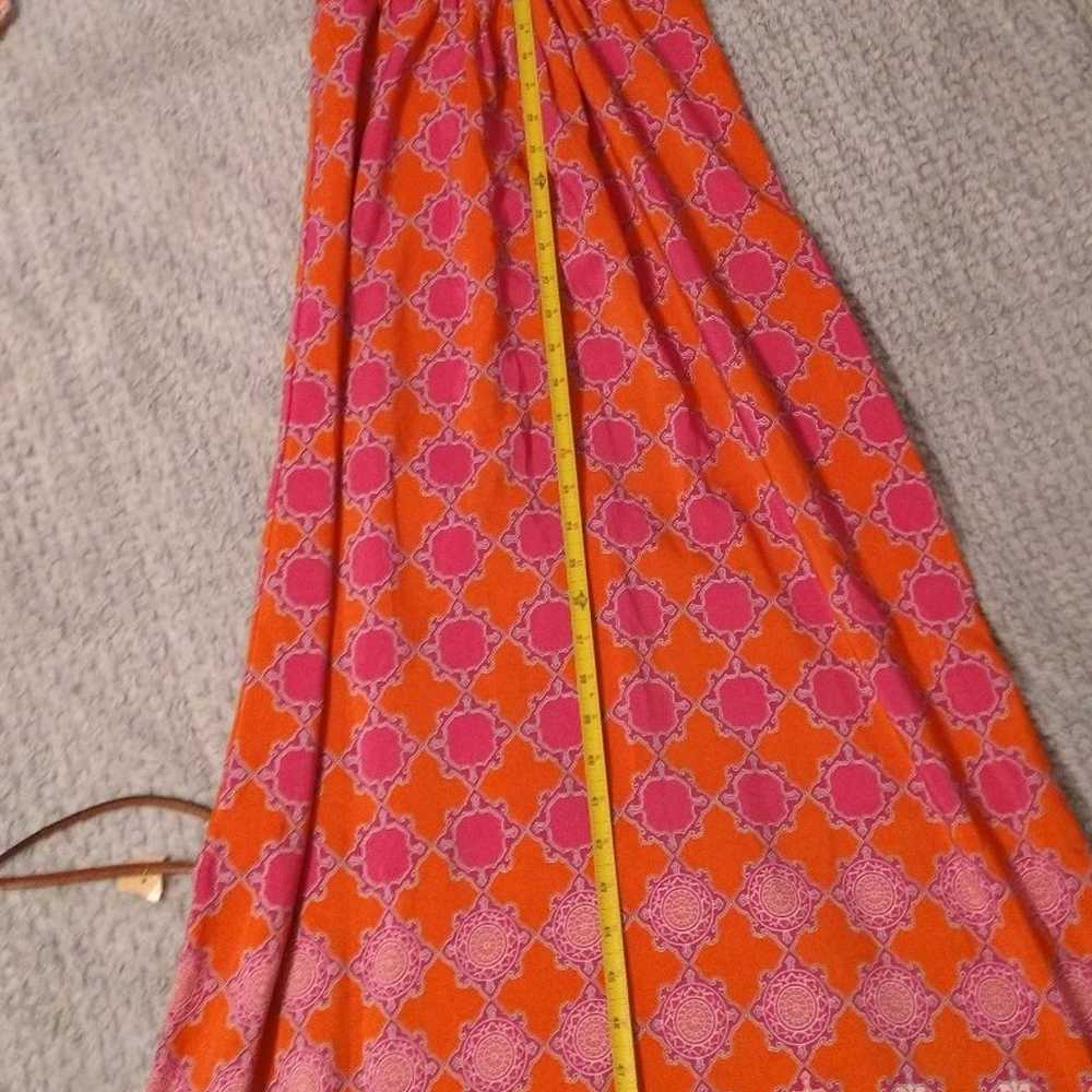 Banana Republic pink & orange 0 maxi feminine sle… - image 6