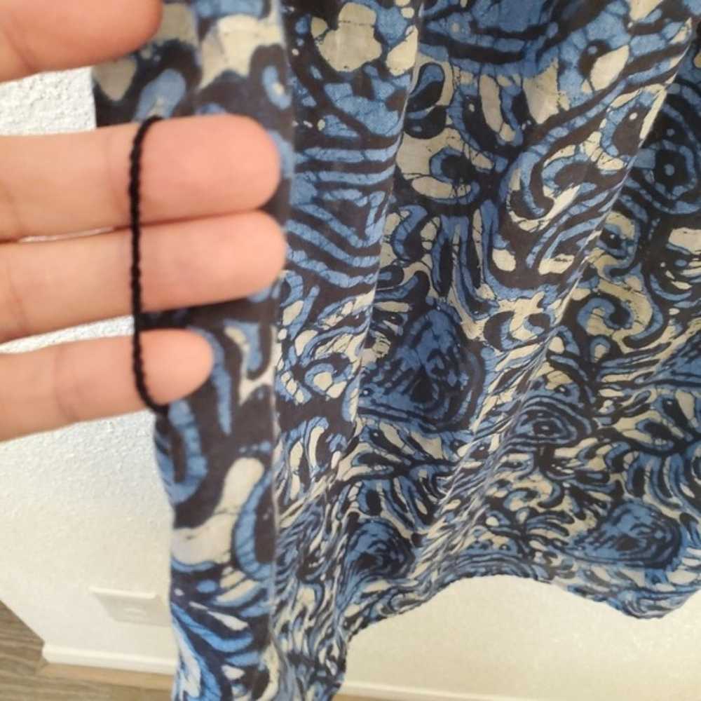 Michael Kors Medium Blue Mixed Pattern Shift Dres… - image 10