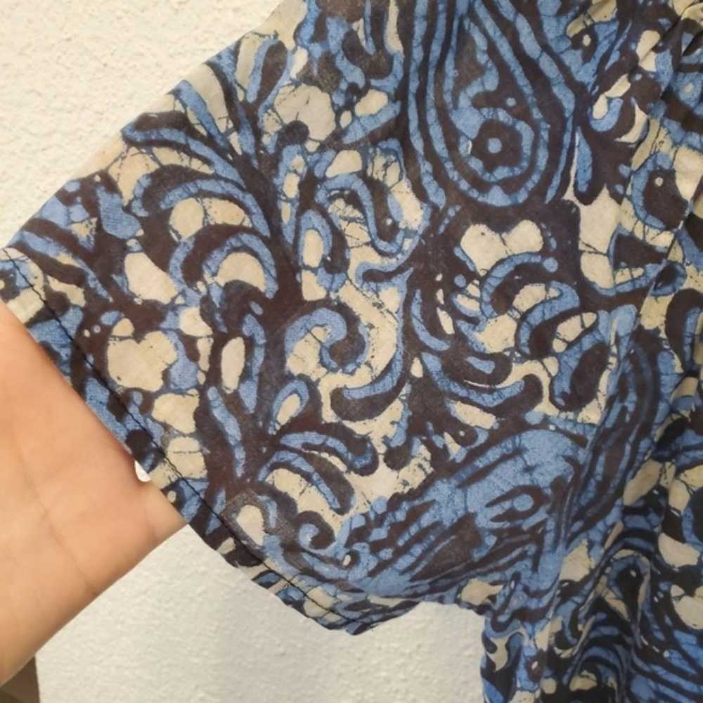Michael Kors Medium Blue Mixed Pattern Shift Dres… - image 5