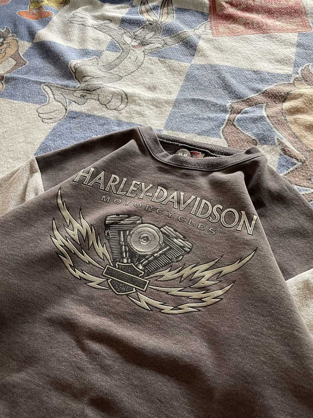 Harley Davidson × Vintage Vintage Harley crewneck… - image 2