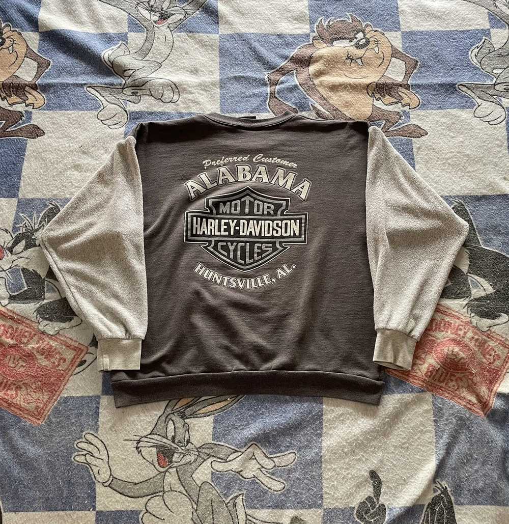 Harley Davidson × Vintage Vintage Harley crewneck… - image 3