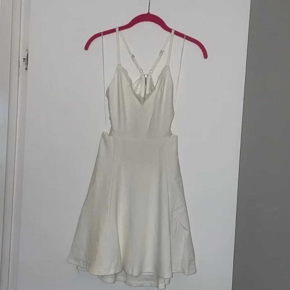 Small Perfect Evening Ivory Lace Skater Dress - image 6