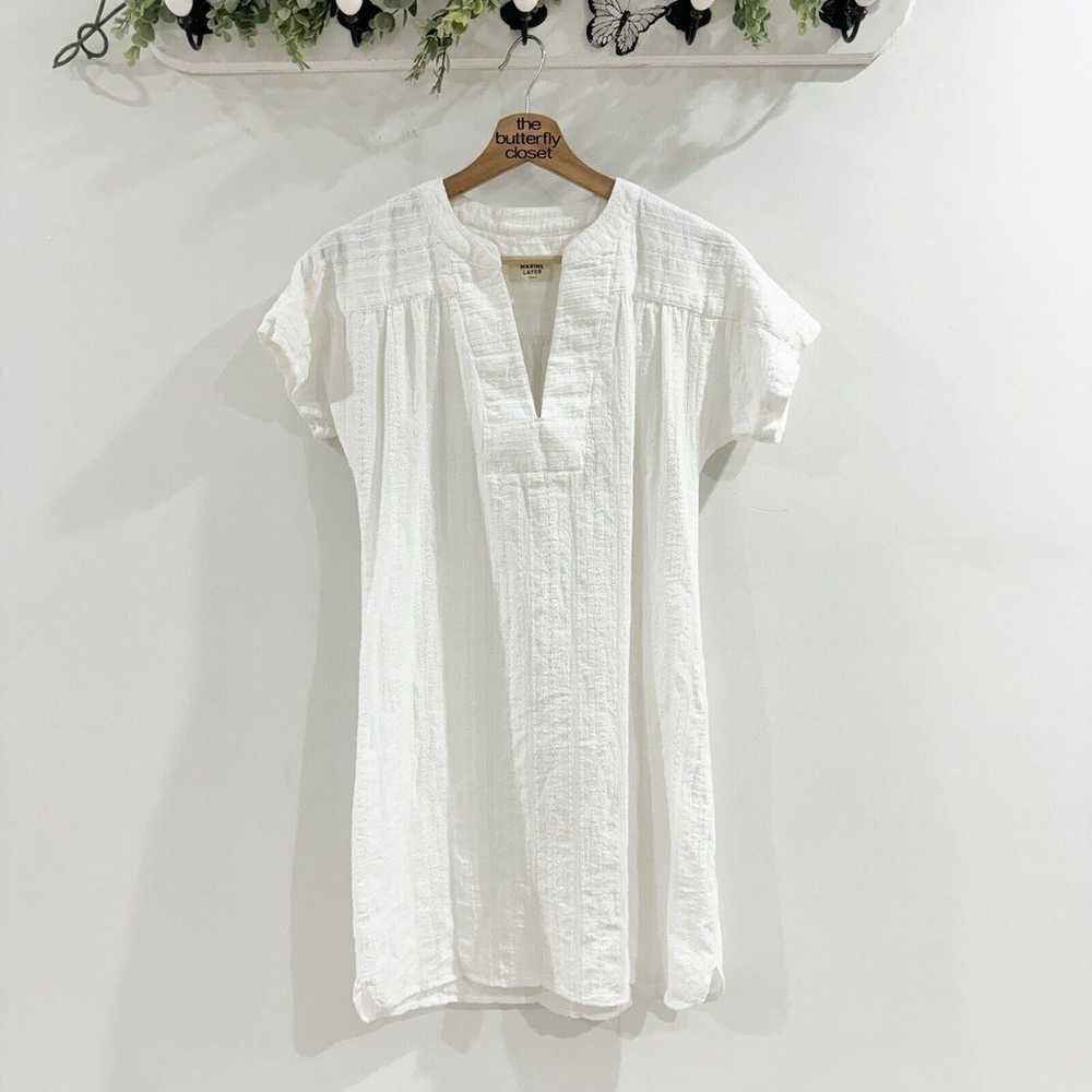 Marine Layer Small White Cotton Mini Dress - image 1