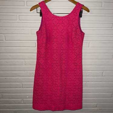 Lilly Pulitzer Hot Pink Callie Knit Shift Dress, … - image 1