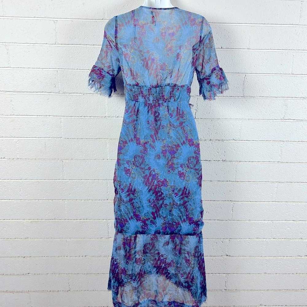 URBAN OUTFITTERS Florence Blue Floral Dress size S - image 3