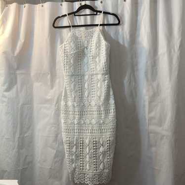 Chi Chi London White Embroidery Maxi Dress (Q) - image 1