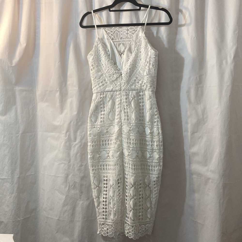 Chi Chi London White Embroidery Maxi Dress (Q) - image 2