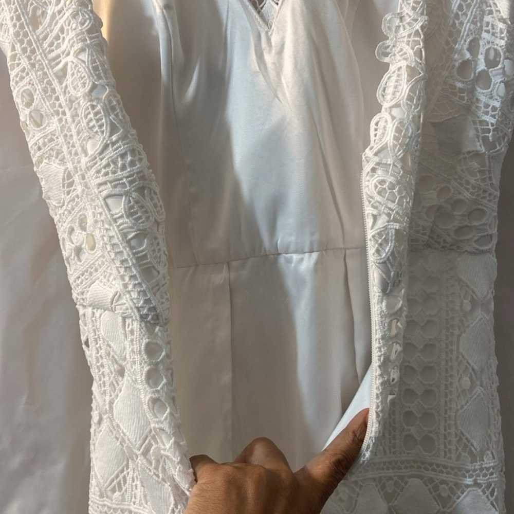Chi Chi London White Embroidery Maxi Dress (Q) - image 8