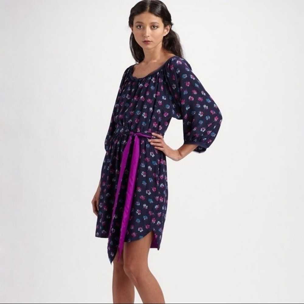 Rebecca Taylor Floral Silk Dress Size 6 - image 1