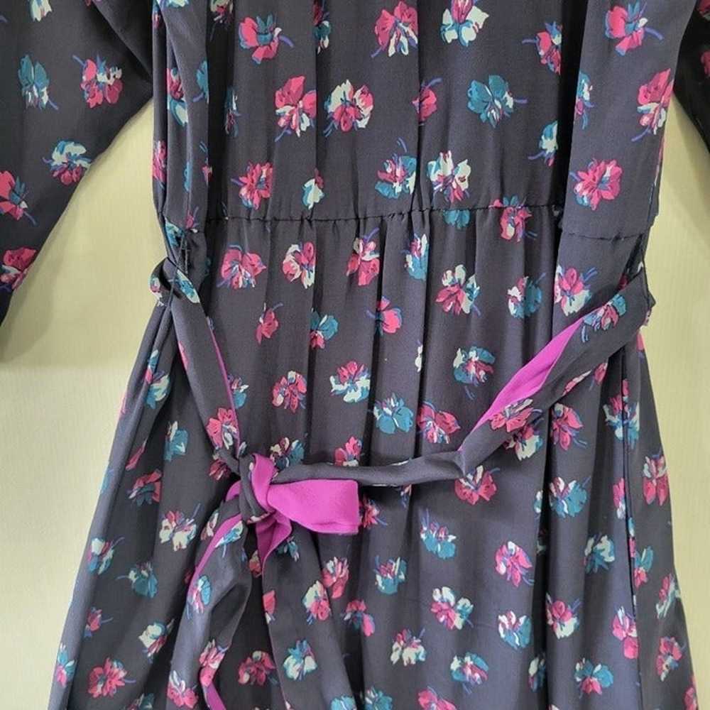 Rebecca Taylor Floral Silk Dress Size 6 - image 3