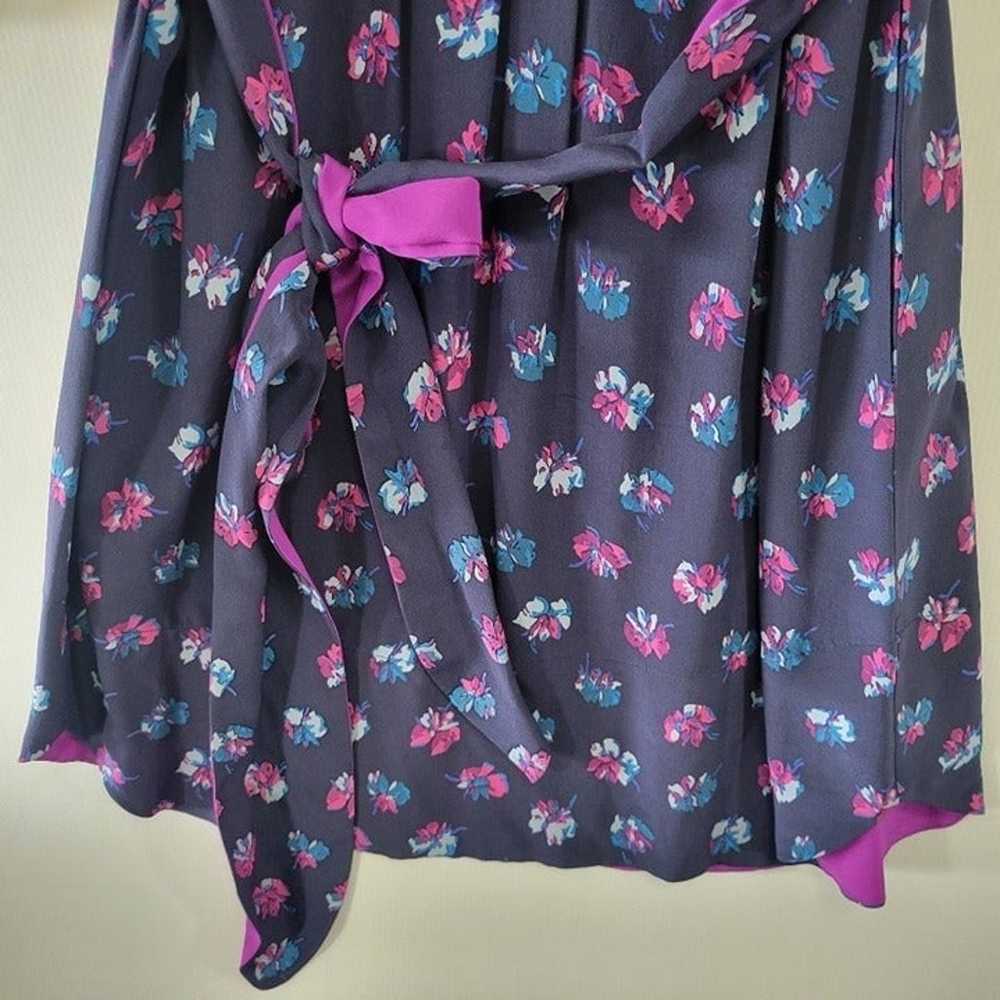 Rebecca Taylor Floral Silk Dress Size 6 - image 4