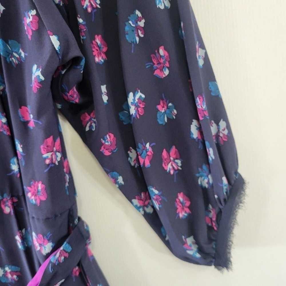 Rebecca Taylor Floral Silk Dress Size 6 - image 6