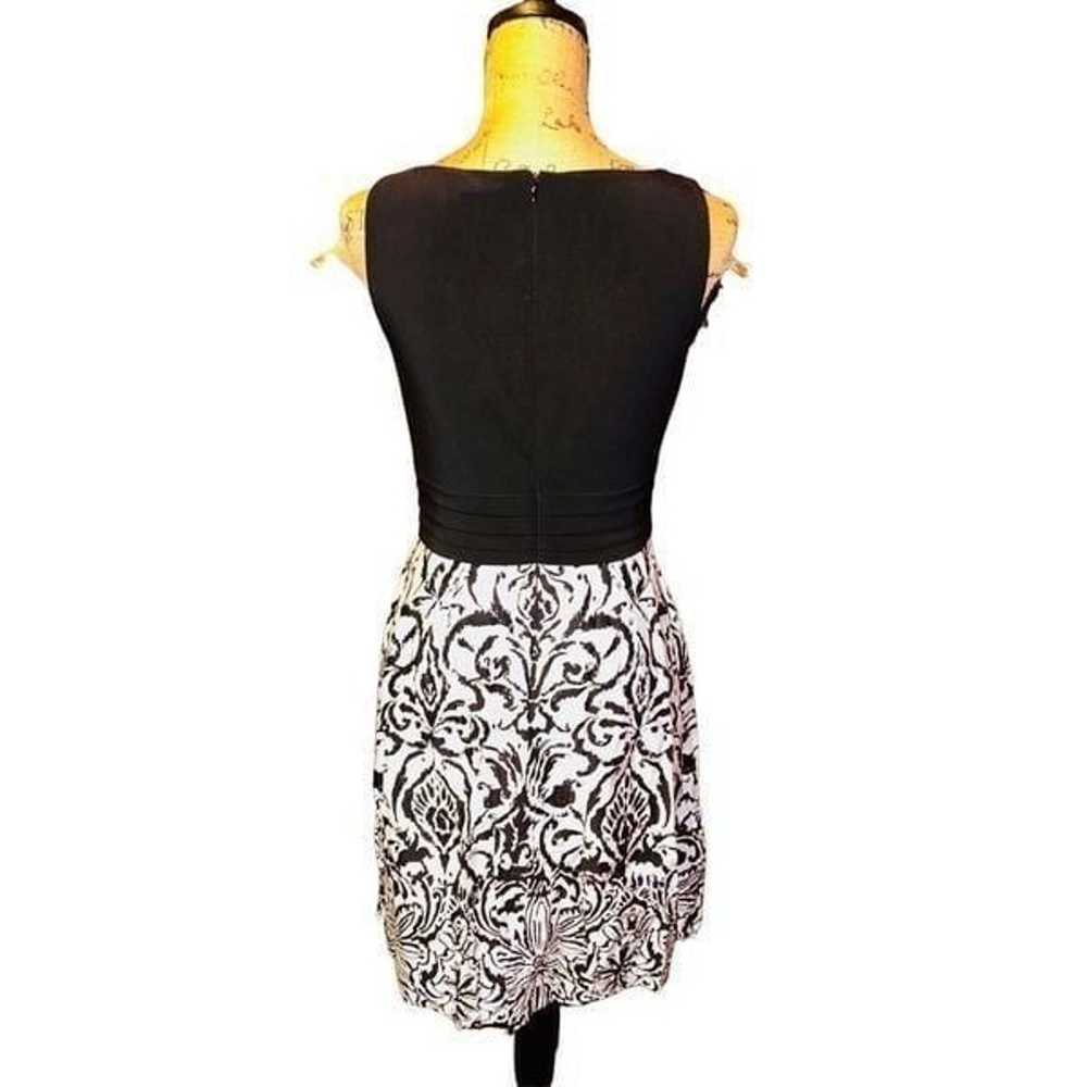 Lauren Ralph Lauren Womens Sz 4 Dress Black White… - image 2