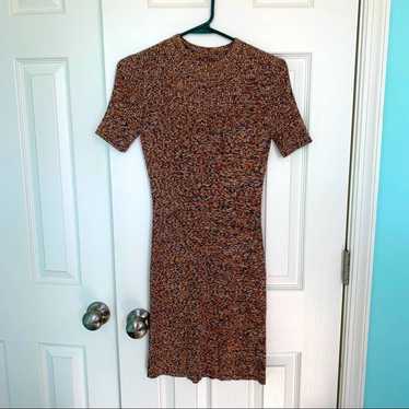 Madewell size small sweater dress short sleeve or… - image 1