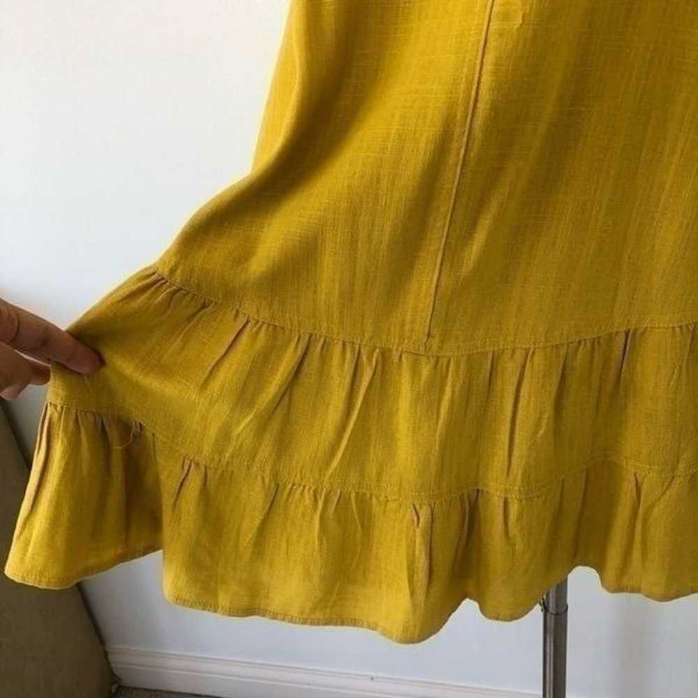HYFVE Yellow Lime Halter Tiered Mini Dress Summer… - image 6
