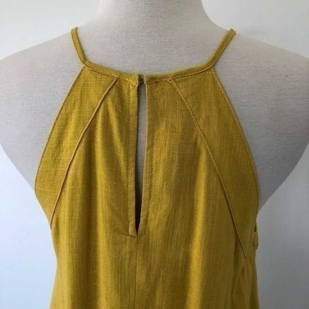 HYFVE Yellow Lime Halter Tiered Mini Dress Summer… - image 7
