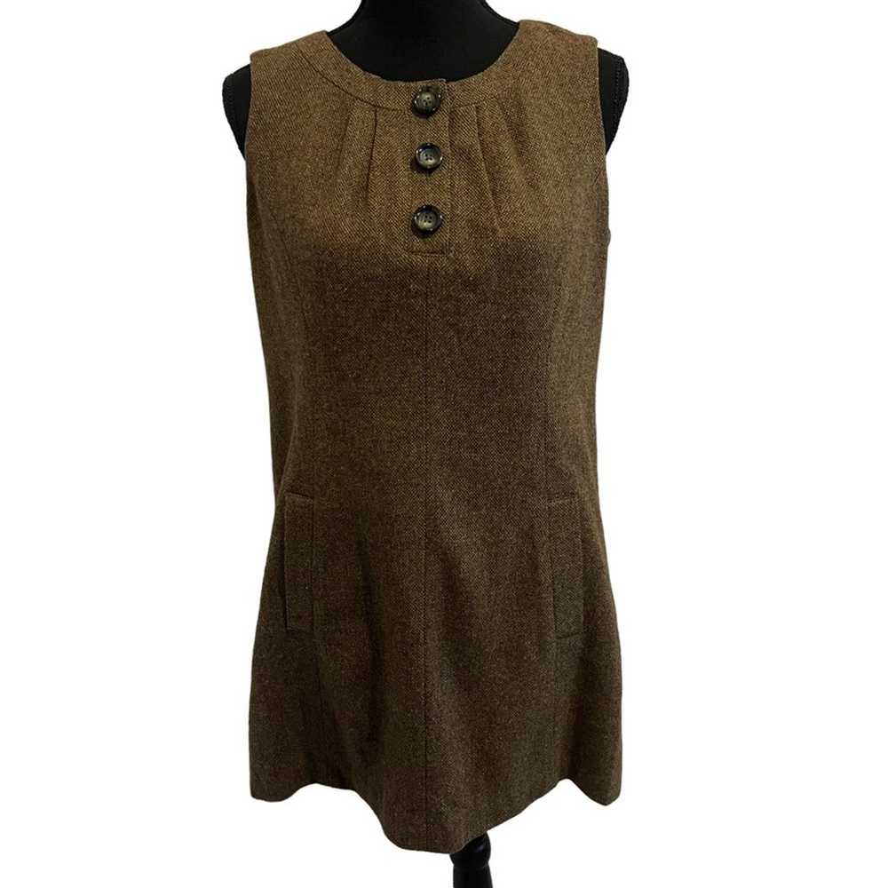 Michael Kors Wool Tweed Mini Shift Sleeveless Dre… - image 1