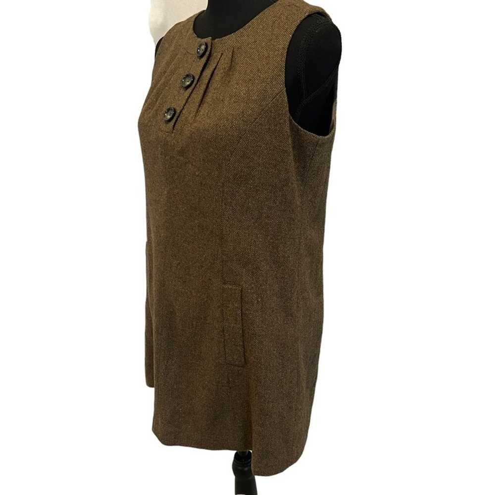 Michael Kors Wool Tweed Mini Shift Sleeveless Dre… - image 3