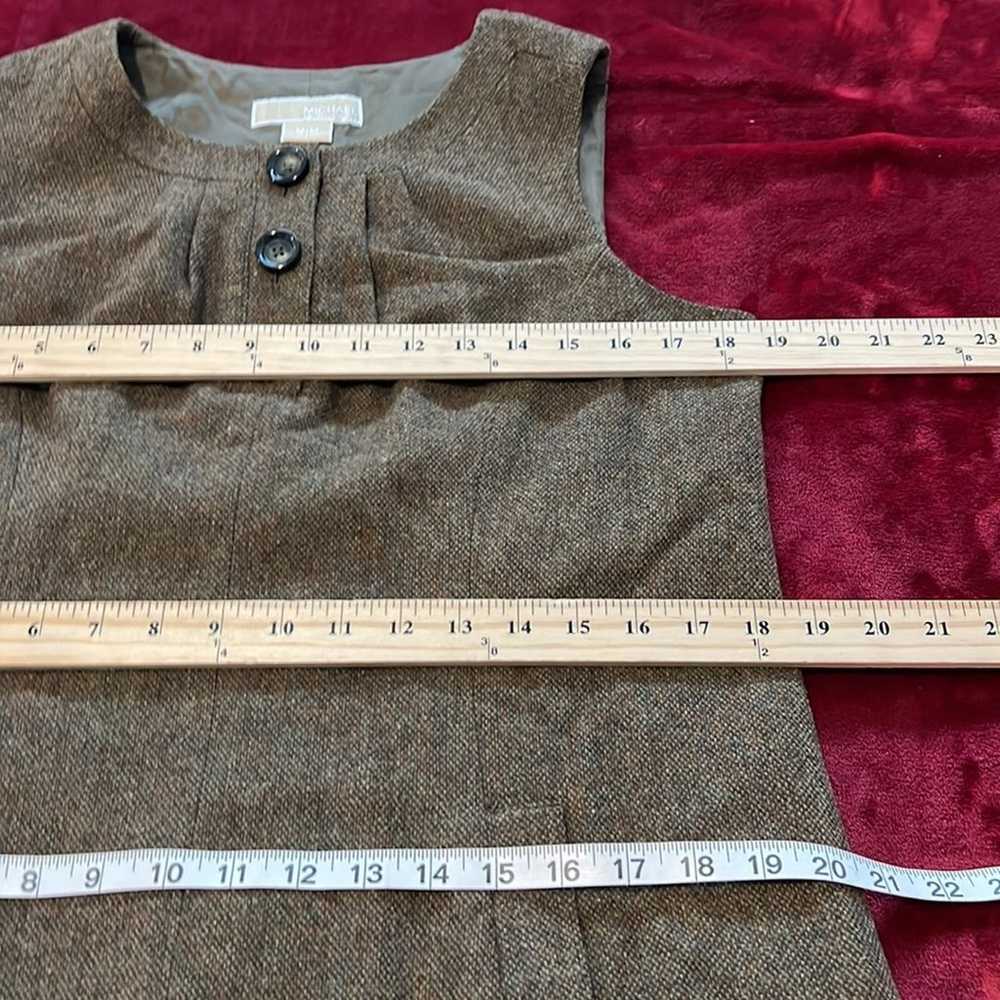 Michael Kors Wool Tweed Mini Shift Sleeveless Dre… - image 8