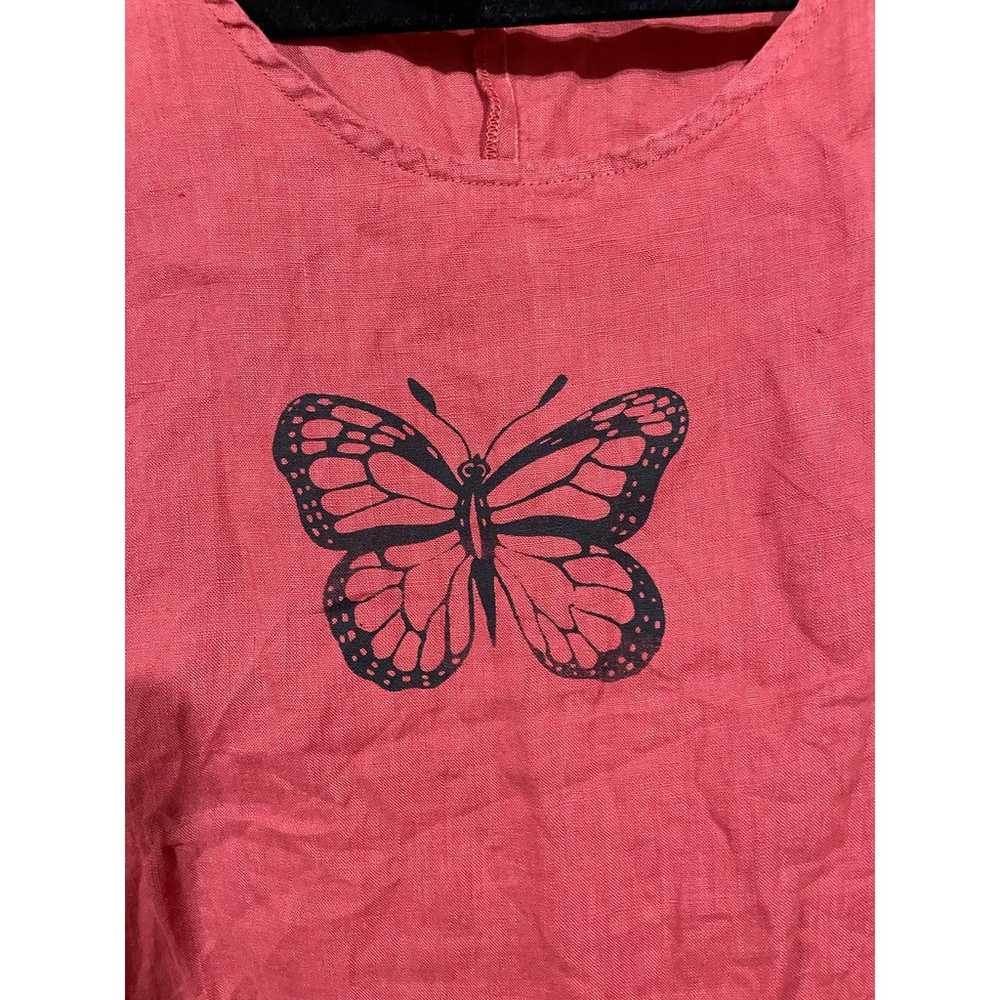 Match Point U.S.A. 100% Linen Butterfly Tunic Dre… - image 5