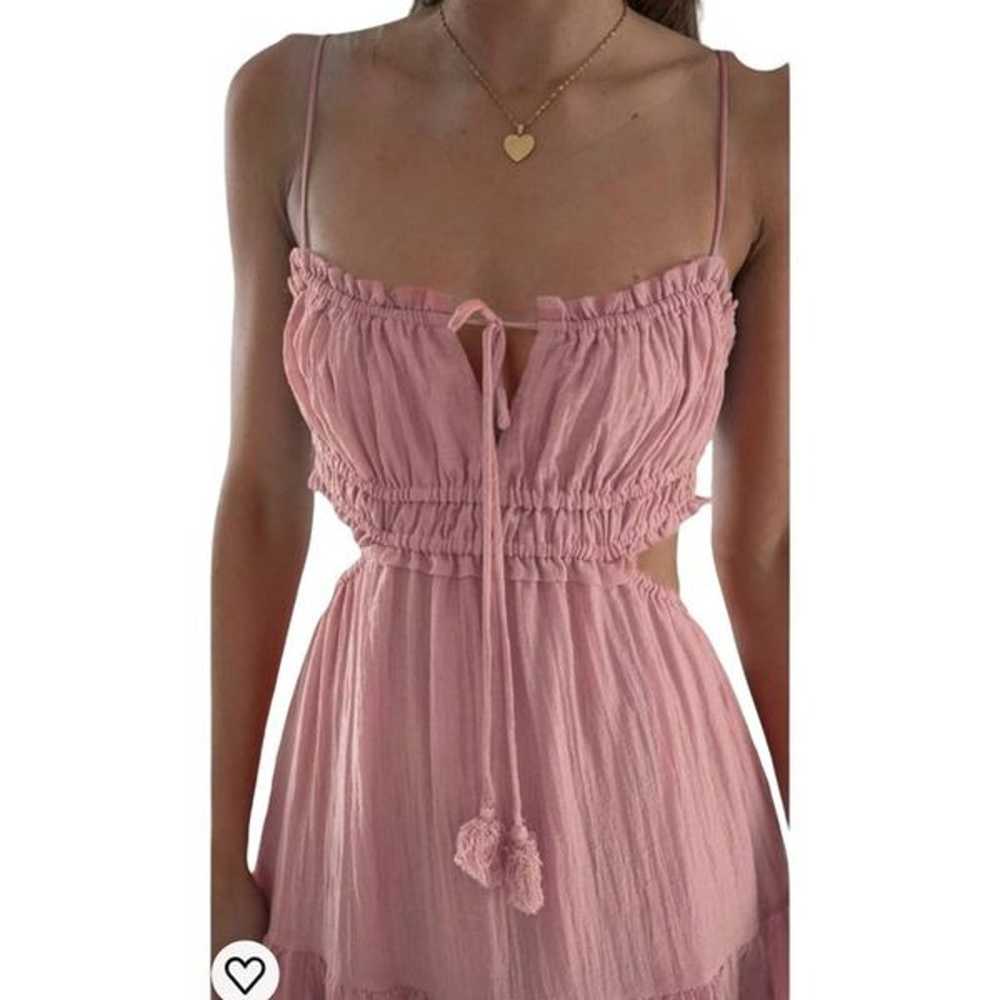 Blush Pink Sexy Open Back Spaghetti Strap Halter … - image 3