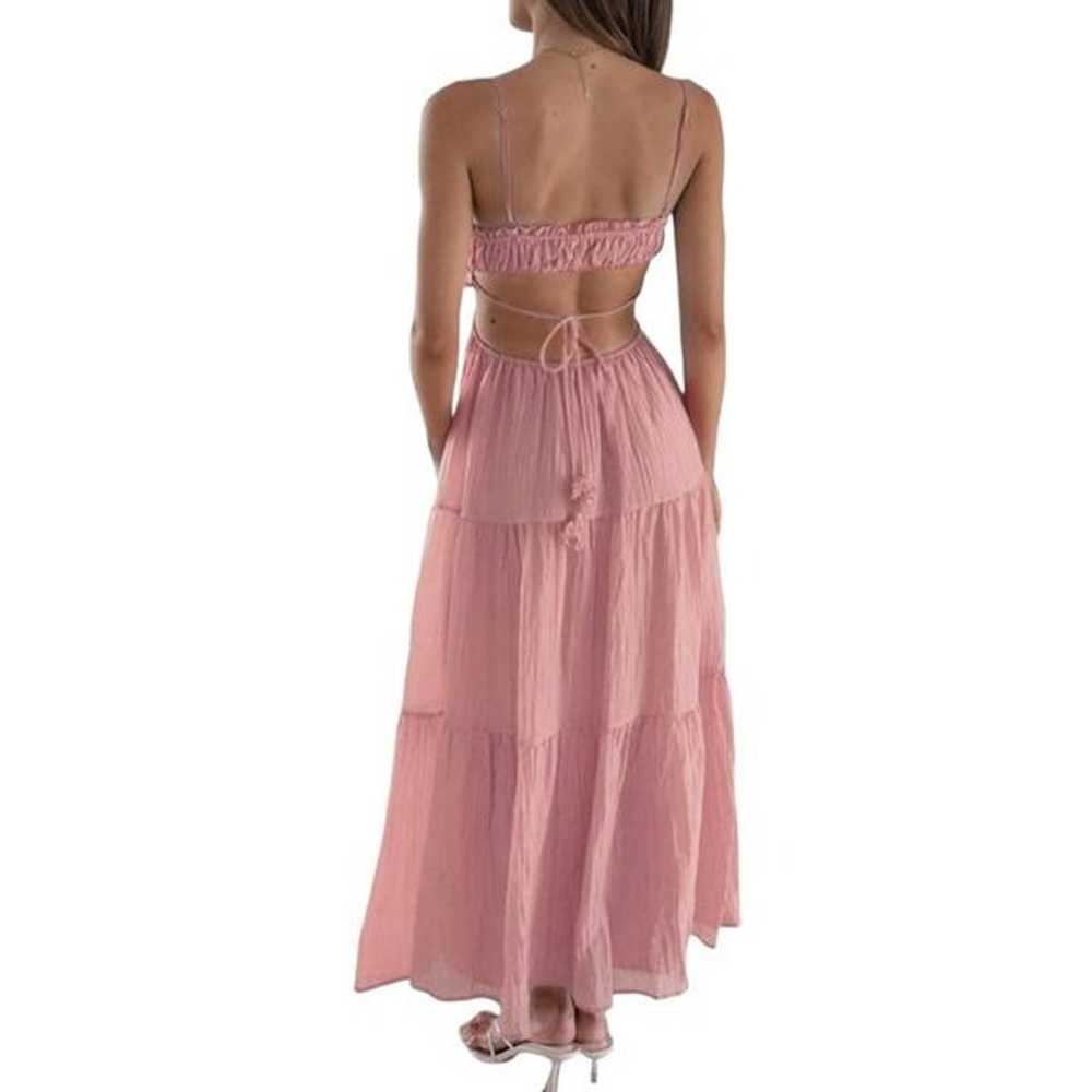 Blush Pink Sexy Open Back Spaghetti Strap Halter … - image 4