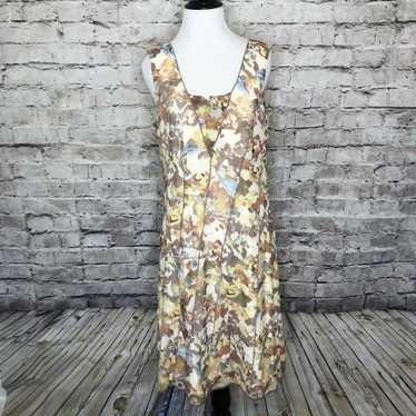 Sundance Floral Sleeveless Silk Dress - image 1