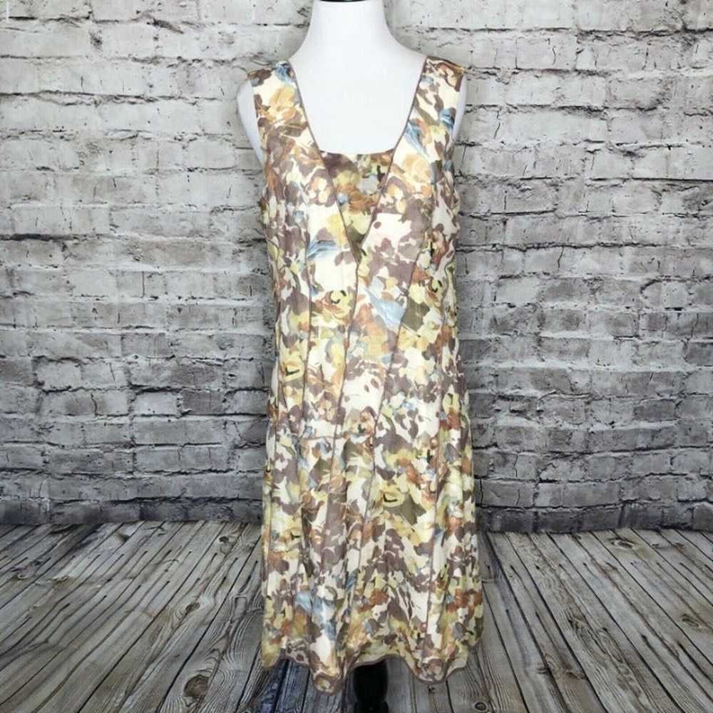 Sundance Floral Sleeveless Silk Dress - image 2