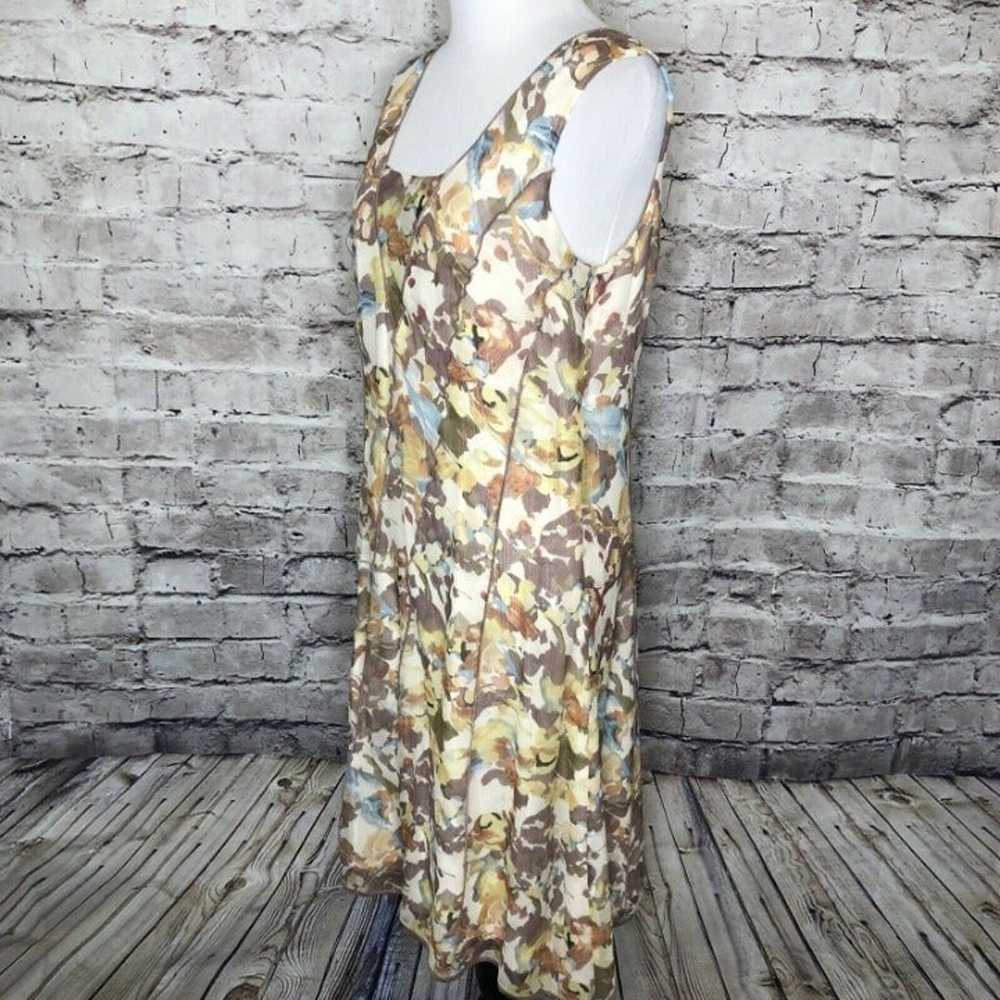 Sundance Floral Sleeveless Silk Dress - image 5