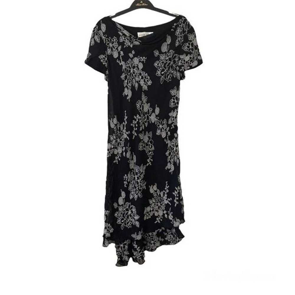 Donna Ricco Black & White Floral Dress - image 2