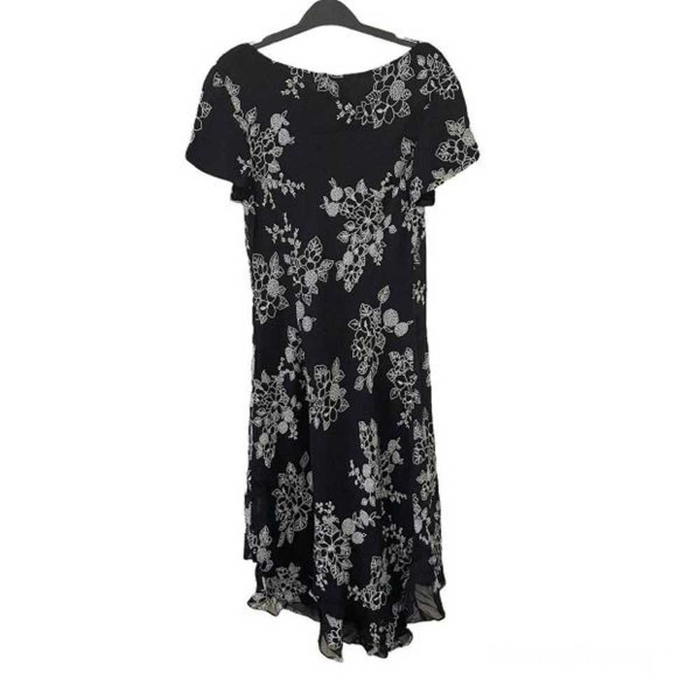 Donna Ricco Black & White Floral Dress - image 4
