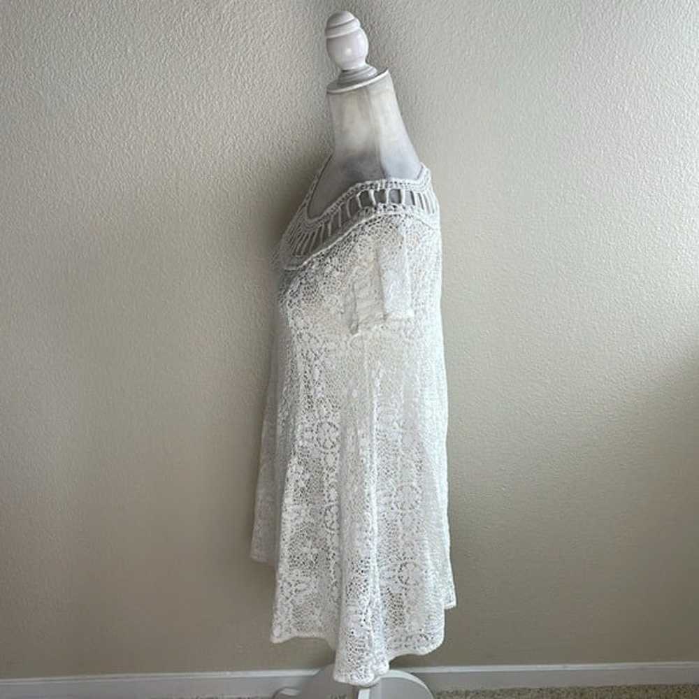 Free People Holy Mountain Crochet Mini Dress in O… - image 5