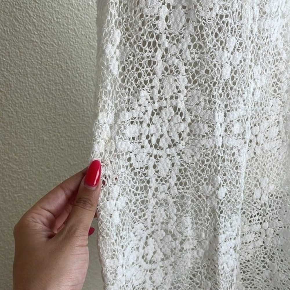Free People Holy Mountain Crochet Mini Dress in O… - image 9