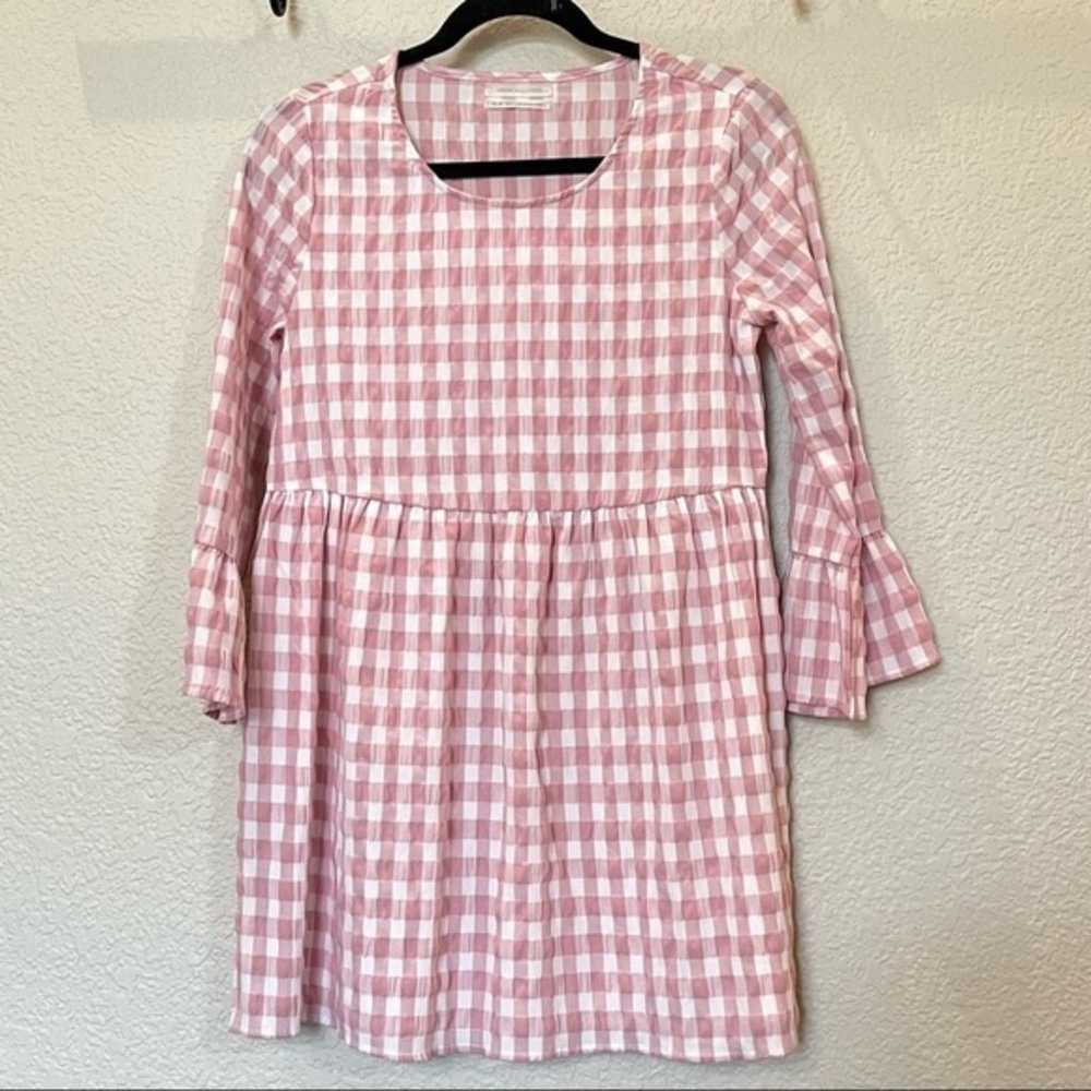 Urban Outfitters Pink Gingham Babydoll Dress sz XS - image 5