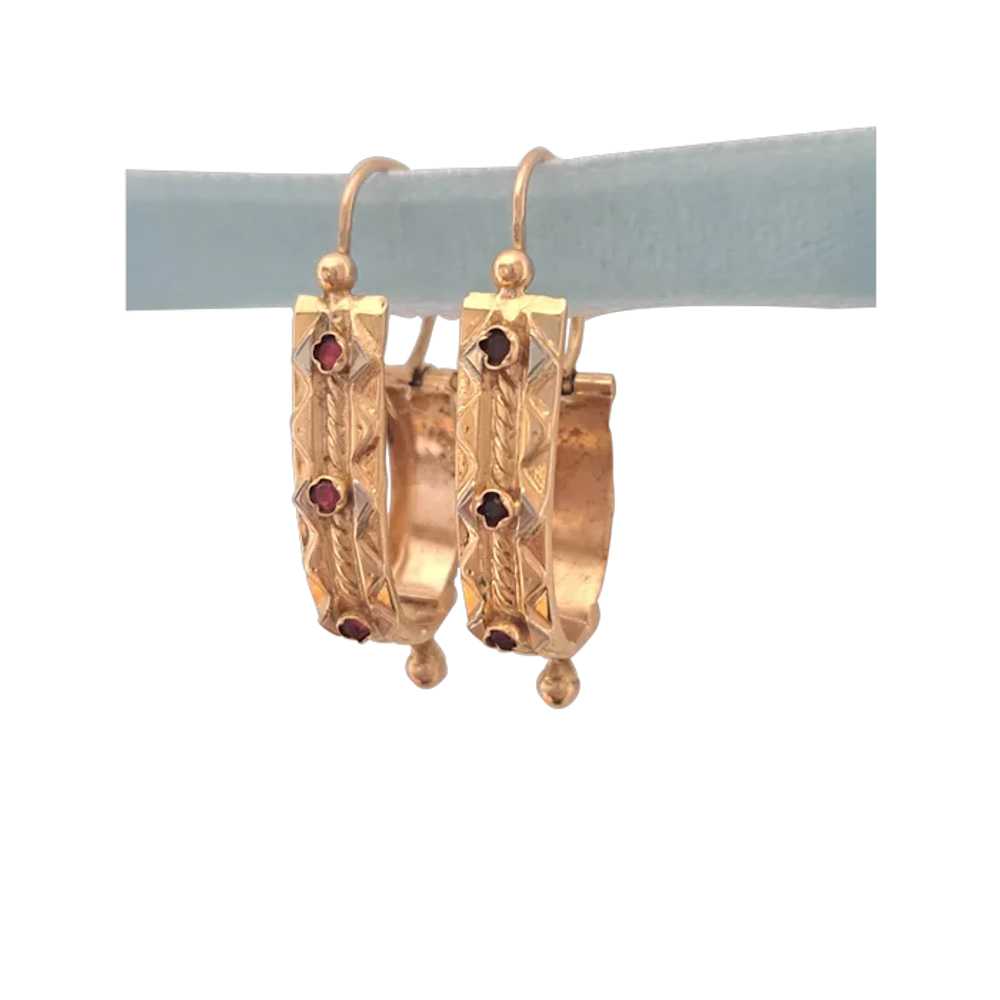 French Antique Briquet Poissardes Dangle Earrings - image 1