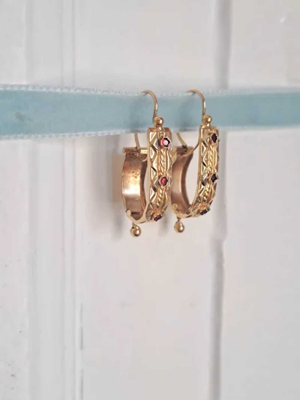 French Antique Briquet Poissardes Dangle Earrings - image 3