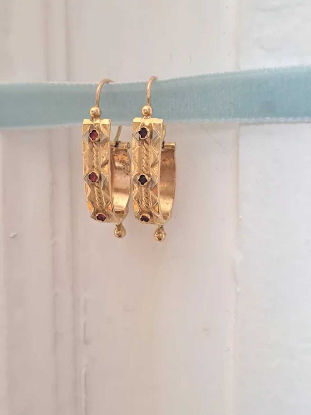 French Antique Briquet Poissardes Dangle Earrings - image 4