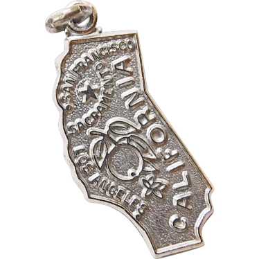 Sterling CALIFORNIA Golden State Vintage Charm - S